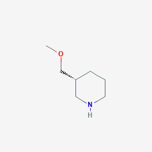 molecular formula C7H15NO B12271531 (3R)-3-(methoxymethyl)piperidine 