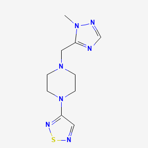 1-[(1-methyl-1H-1,2,4-triazol-5-yl)methyl]-4-(1,2,5-thiadiazol-3-yl)piperazine