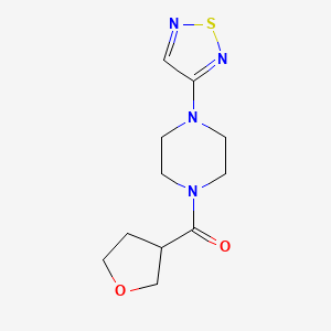 1-(Oxolane-3-carbonyl)-4-(1,2,5-thiadiazol-3-yl)piperazine