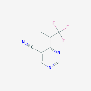 4-(2,2,2-Trifluoro-1-methyl-ethyl)-pyrimidine-5-carbonitrile