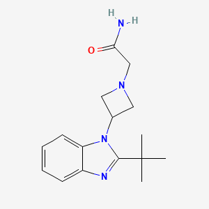 2-[3-(2-tert-butyl-1H-1,3-benzodiazol-1-yl)azetidin-1-yl]acetamide