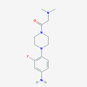 1-[4-(4-Amino-2-fluorophenyl)-1-piperazinyl]-2-(dimethylamino)-ethanone