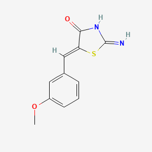 molecular formula C11H10N2O2S B12271601 2-Amino-5-(3-methoxy-benzylidene)-thiazol-4-one 