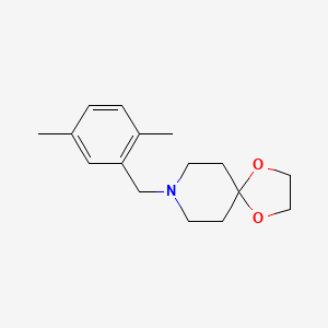 molecular formula C16H23NO2 B12271616 8-[(2,5-Dimethylphenyl)methyl]-1,4-dioxa-8-azaspiro[4.5]decane 