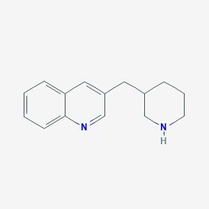 molecular formula C15H18N2 B12271645 3-Piperidin-3-ylmethyl-quinoline 