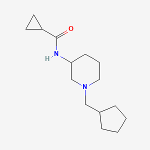 N-[1-(cyclopentylmethyl)piperidin-3-yl]cyclopropanecarboxamide