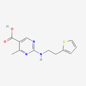 4-Methyl-2-{[2-(thiophen-2-yl)ethyl]amino}pyrimidine-5-carboxylic acid