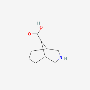 molecular formula C9H15NO2 B12271710 3-Azabicyclo[3.3.1]nonane-9-carboxylic acid 