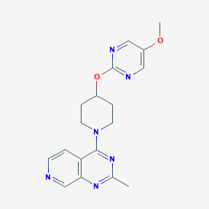 5-Methoxy-2-[(1-{2-methylpyrido[3,4-d]pyrimidin-4-yl}piperidin-4-yl)oxy]pyrimidine