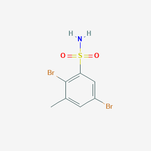 molecular formula C7H7Br2NO2S B12271736 Benzenesulfonamide,2,5-dibromo-N-methyl- 