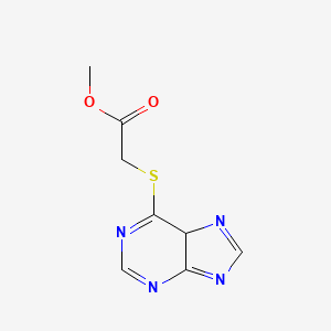 molecular formula C8H8N4O2S B12271751 methyl 2-(5H-purin-6-ylsulfanyl)acetate CAS No. 5441-50-9