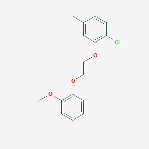 molecular formula C17H19ClO3 B1227177 1-Chloro-2-[2-(2-methoxy-4-methylphenoxy)ethoxy]-4-methylbenzene 