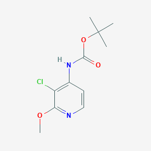 (3-Chloro-2-methoxy-pyridin-4-yl)-carbamic acid tert-butyl ester