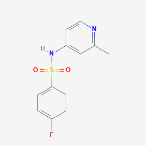 molecular formula C12H11FN2O2S B12271785 4-fluoro-N-(2-methylpyridin-4-yl)benzene-1-sulfonamide 