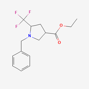 (3R,5S)-1-Benzyl-5-trifluoromethyl-pyrrolidine-3-carboxylicacidethylester