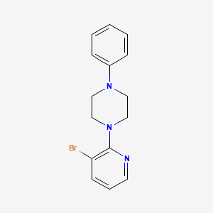 molecular formula C15H16BrN3 B12271844 1-(3-Bromopyridin-2-yl)-4-phenylpiperazine 