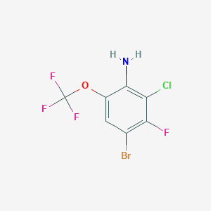 4-Bromo-2-chloro-3-fluoro-6-(trifluoromethoxy)aniline