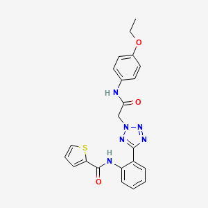 molecular formula C22H20N6O3S B1227190 N-[2-[2-[2-(4-ethoxyanilino)-2-oxoethyl]-5-tetrazolyl]phenyl]-2-thiophenecarboxamide 