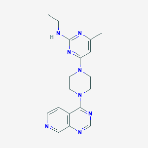 N-ethyl-4-methyl-6-(4-{pyrido[3,4-d]pyrimidin-4-yl}piperazin-1-yl)pyrimidin-2-amine