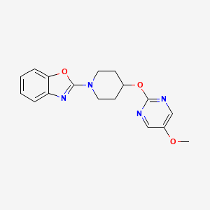 2-{4-[(5-Methoxypyrimidin-2-yl)oxy]piperidin-1-yl}-1,3-benzoxazole