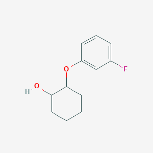 molecular formula C12H15FO2 B12271978 2-(3-Fluorophenoxy)cyclohexan-1-ol 