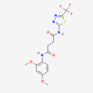 N-(2,4-dimethoxyphenyl)-N'-[5-(trifluoromethyl)-1,3,4-thiadiazol-2-yl]butanediamide