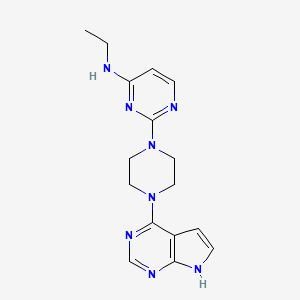 N-ethyl-2-(4-{7H-pyrrolo[2,3-d]pyrimidin-4-yl}piperazin-1-yl)pyrimidin-4-amine