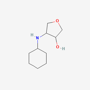 4-(Cyclohexylamino)oxolan-3-ol