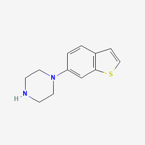 molecular formula C12H14N2S B12272056 1-(Benzo[b]thiophen-6-yl)piperazine 