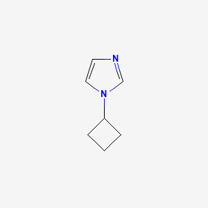 molecular formula C7H10N2 B12272097 1-cyclobutyl-1H-imidazole 