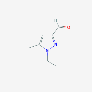 molecular formula C7H10N2O B12272106 1-Ethyl-5-methyl-1H-pyrazole-3-carbaldehyde 