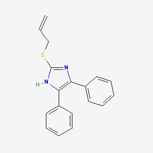 molecular formula C18H16N2S B12272129 2-(allylthio)-4,5-diphenyl-1H-imidazole 