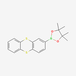 molecular formula C18H19BO2S2 B12272131 Thianthren-2-yl boronic acid pinacol ester 