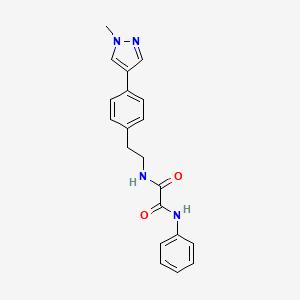 molecular formula C20H20N4O2 B12272142 N-{2-[4-(1-methyl-1H-pyrazol-4-yl)phenyl]ethyl}-N'-phenylethanediamide 