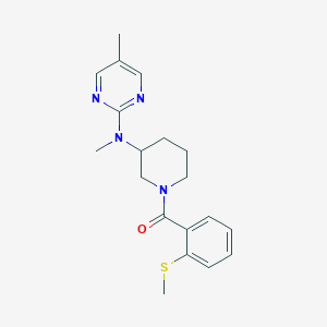 N,5-dimethyl-N-{1-[2-(methylsulfanyl)benzoyl]piperidin-3-yl}pyrimidin-2-amine