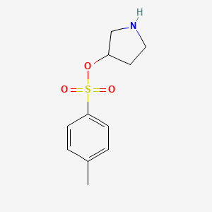 molecular formula C11H15NO3S B12272157 (S)-Toluene-4-sulfonic acid pyrrolidin-3-yl ester 