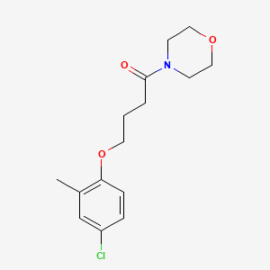 molecular formula C15H20ClNO3 B1227220 4-(4-Chloro-2-methylphenoxy)-1-(4-morpholinyl)-1-butanone 