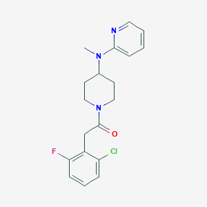 2-(2-Chloro-6-fluorophenyl)-1-{4-[methyl(pyridin-2-yl)amino]piperidin-1-yl}ethan-1-one