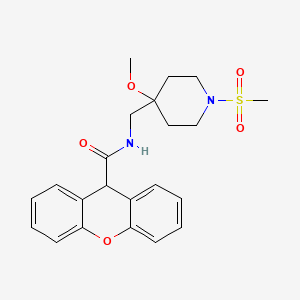 N-[(1-methanesulfonyl-4-methoxypiperidin-4-yl)methyl]-9H-xanthene-9-carboxamide