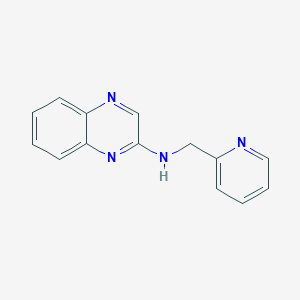 molecular formula C14H12N4 B12272224 N-(pyridin-2-ylmethyl)quinoxalin-2-amine 