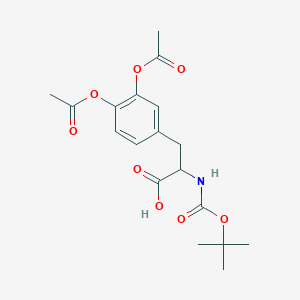 3-(3,4-Diacetyloxyphenyl)-2-[(2-methylpropan-2-yl)oxycarbonylamino]propanoic acid