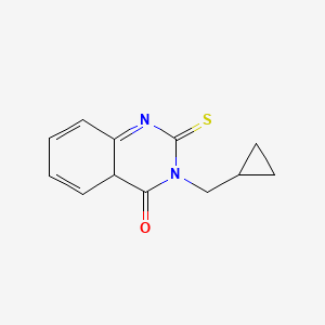 3-(cyclopropylmethyl)-2-sulfanylidene-4aH-quinazolin-4-one