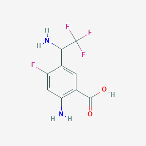 2-Amino-5-(1-amino-2,2,2-trifluoroethyl)-4-fluorobenzoic acid