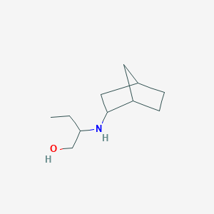 molecular formula C11H21NO B12272291 2-({Bicyclo[2.2.1]heptan-2-yl}amino)butan-1-ol 