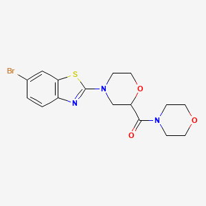 6-Bromo-2-[2-(morpholine-4-carbonyl)morpholin-4-yl]-1,3-benzothiazole