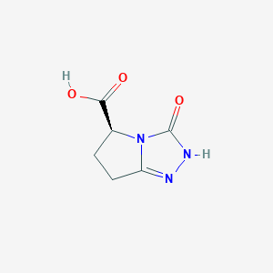 (5S)-3-Oxo-2,5,6,7-tetrahydro-3h-pyrrolo[2,1-c][1,2,4]triazole-5-carboxylic acid