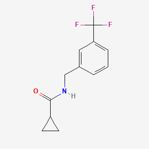 N-{[3-(trifluoromethyl)phenyl]methyl}cyclopropanecarboxamide