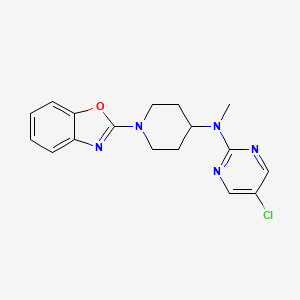 molecular formula C17H18ClN5O B12272424 N-[1-(1,3-benzoxazol-2-yl)piperidin-4-yl]-5-chloro-N-methylpyrimidin-2-amine 