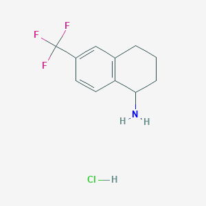 6-(Trifluoromethyl)-1,2,3,4-tetrahydronaphthalen-1-amine;hydrochloride