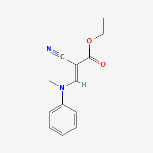 molecular formula C13H14N2O2 B12272431 ethyl (E)-2-cyano-3-(N-methylanilino)prop-2-enoate 